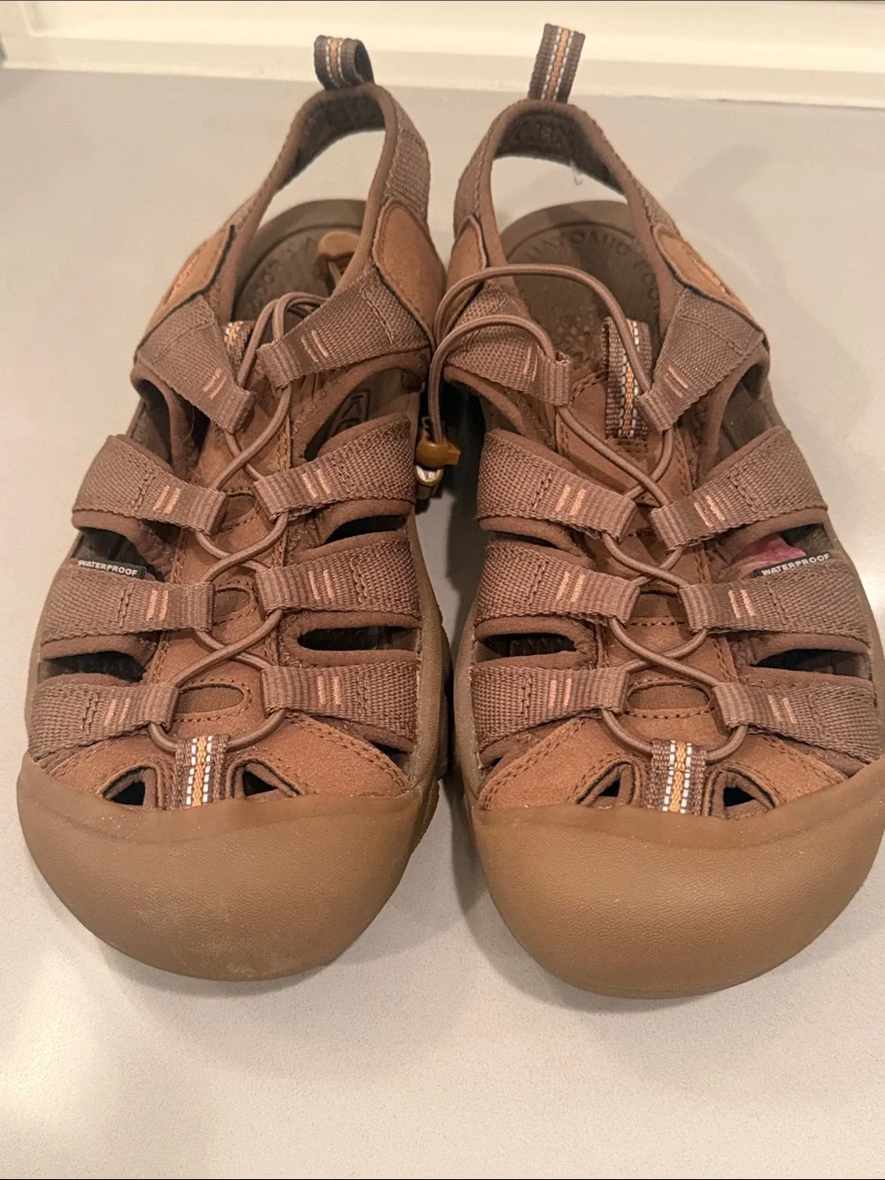 Keen Brown/Tan Closed-Toe Outdoor Sport Sandals